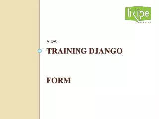Training django Form