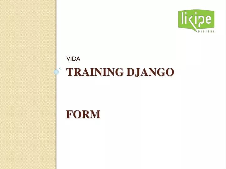 training django form