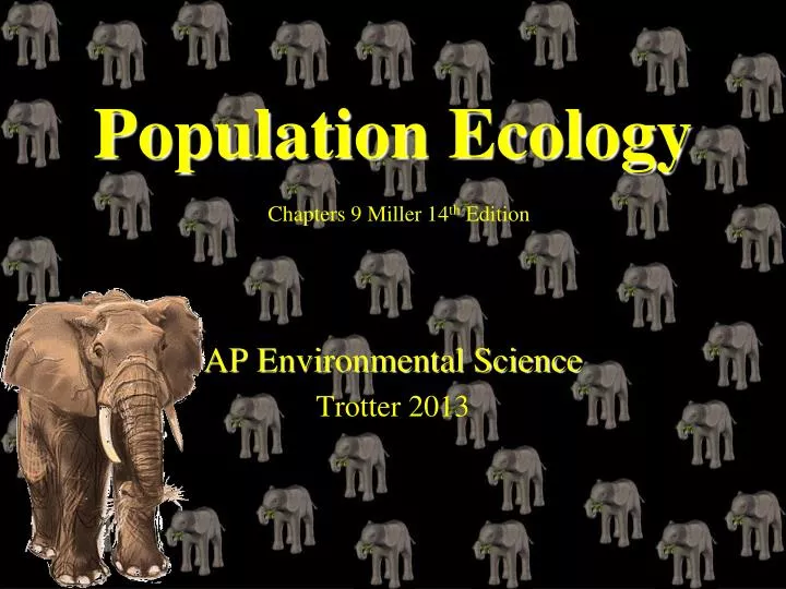 population ecology chapters 9 miller 14 th edition