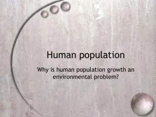 Human population