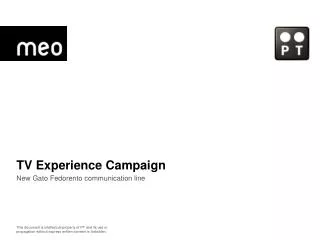 TV Experience Campaign New Gato Fedorento communication line