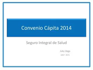 Convenio Cápita 2014