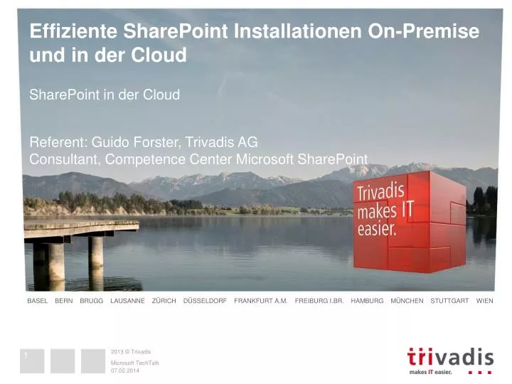effiziente sharepoint installationen on premise und in der cloud