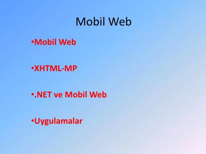 mobil web