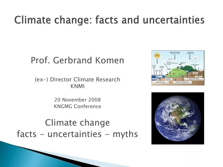 climate change facts and uncertainties