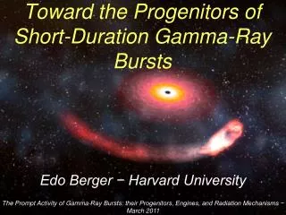 Toward the Progenitors of Short-Duration Gamma-Ray Bursts