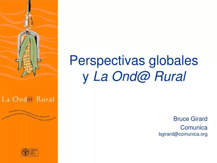 perspectivas globales y la ond@ rural