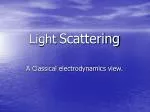 Light Scattering - slide 1