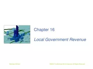 Chapter 16 Local Government Revenue