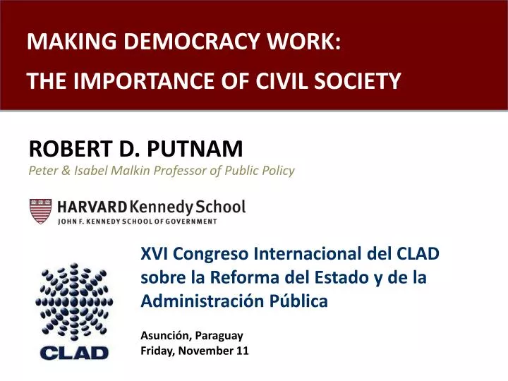 making democracy work the importance of civil society
