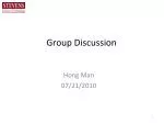Group Discussion - slide 1