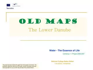 OLD MAPS The Lower Danube