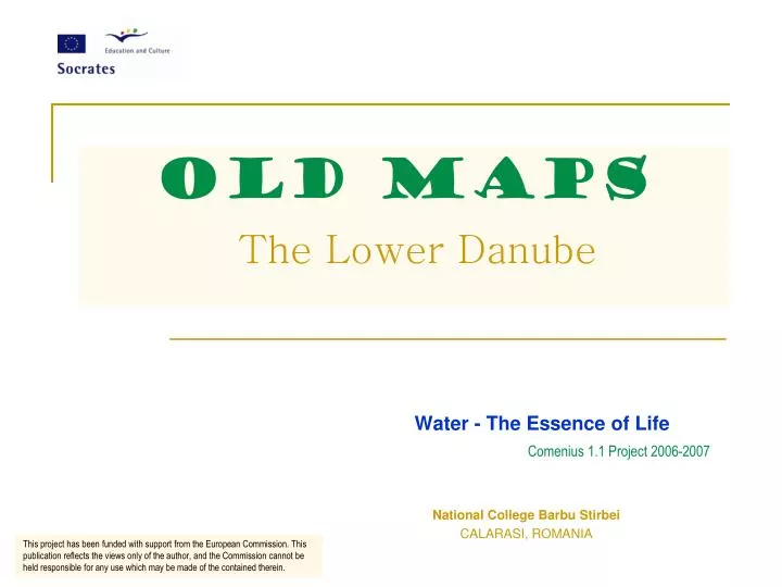 old maps the lower danube