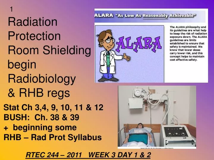 radiation protection room shielding begin radiobiology rhb regs