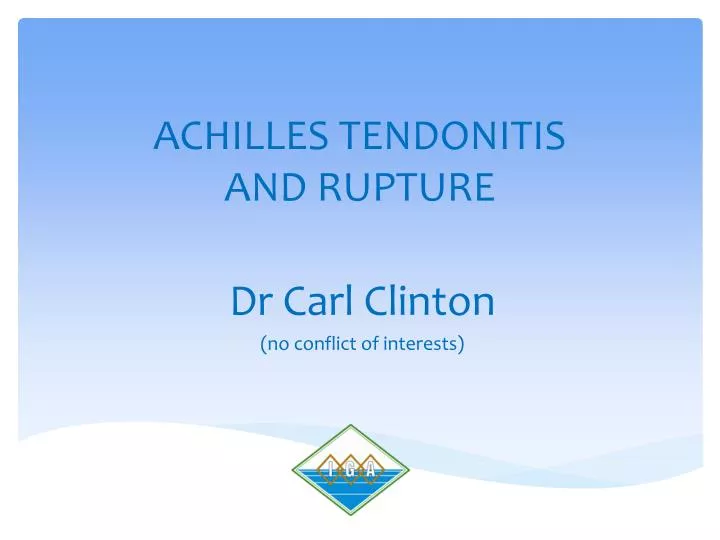 achilles tendonitis and rupture