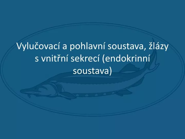 vylu ovac a pohlavn soustava l zy s vnit n sekrec endokrinn soustava