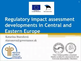Regulatory impact assessment developments in Central and Eastern Europe
