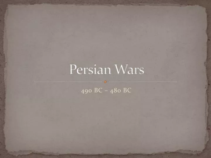 persian wars