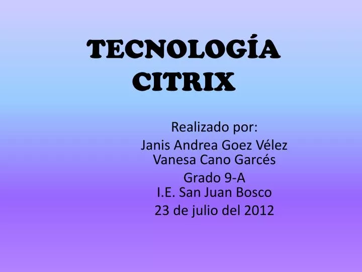 tecnolog a citrix