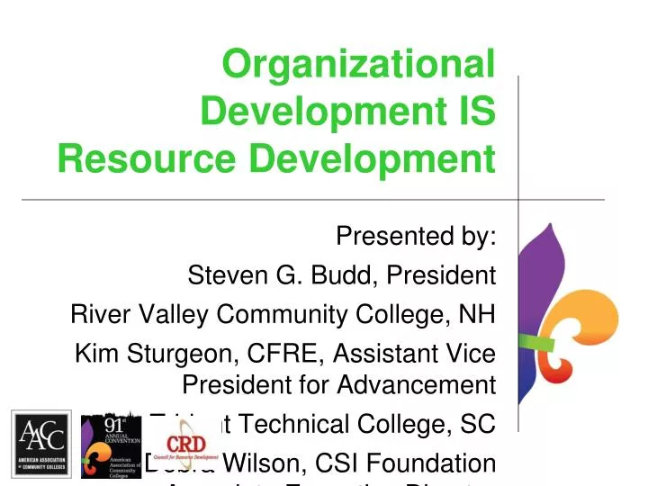 organizational development is resource development