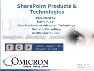SharePoint Products &amp; Technologies