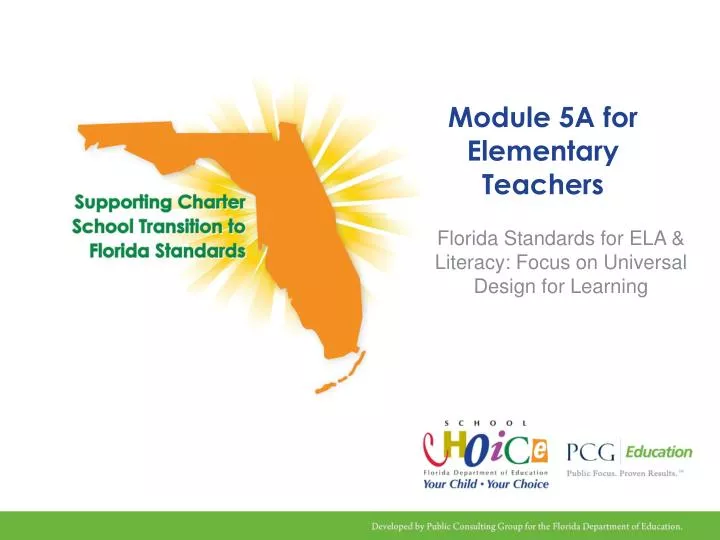 module 5a for elementary teachers