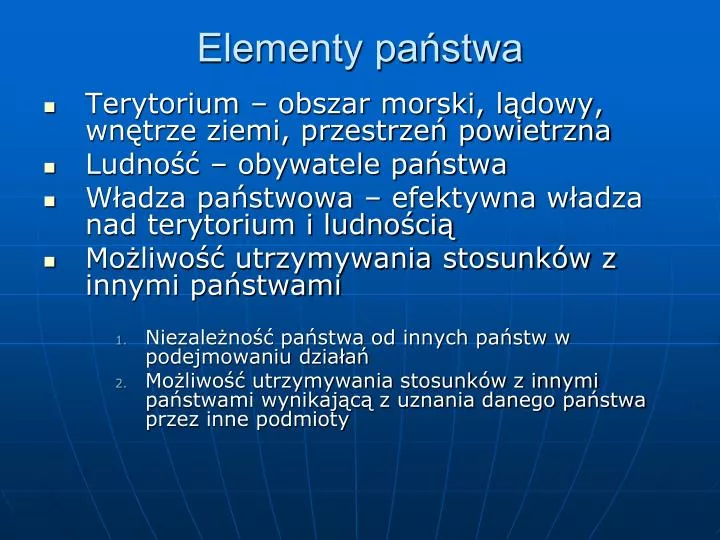 elementy pa stwa