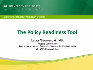 The Policy Readiness Tool