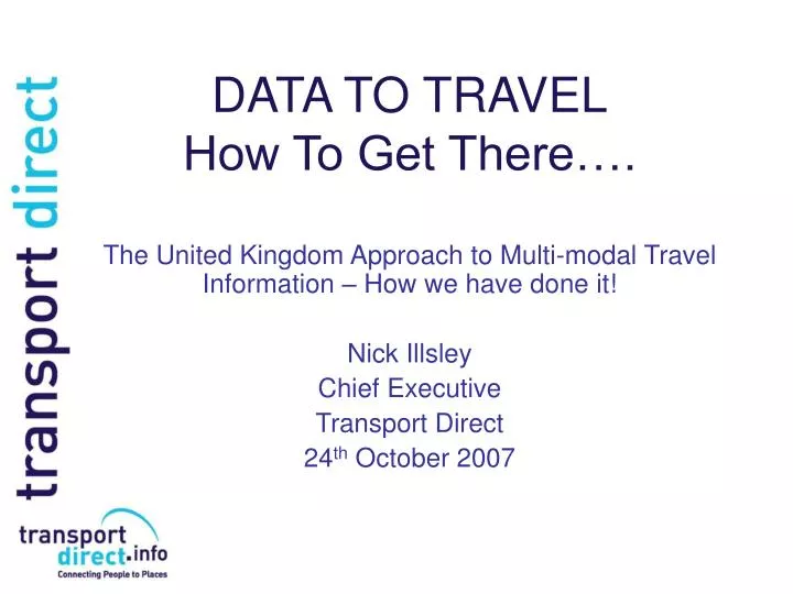 data to travel how to get there