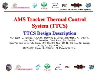 AMS Tracker Thermal Control System (TTCS) TTCS Design Description