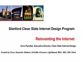 Stanford Clean Slate Internet Design Program