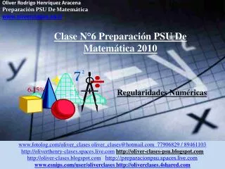 Oliver Rodrigo Henríquez Aracena Preparación PSU De Matemática