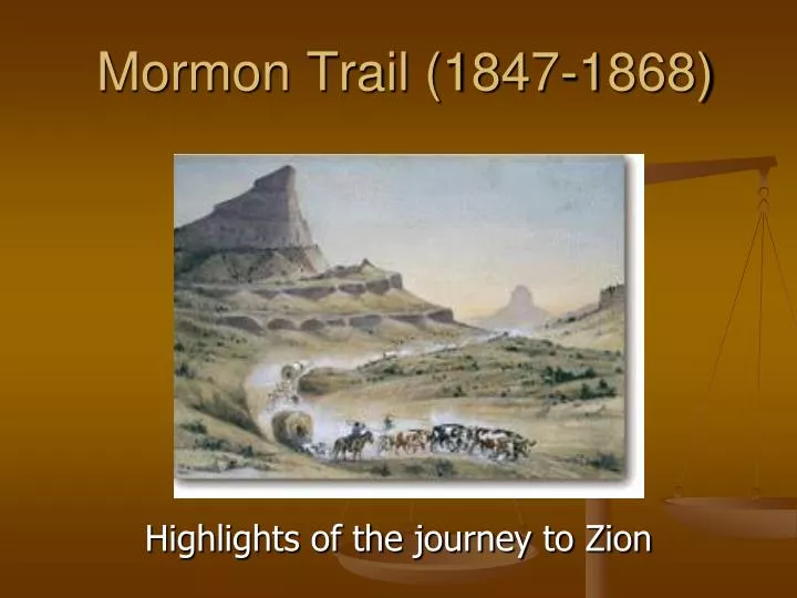 mormon trail 1847 1868