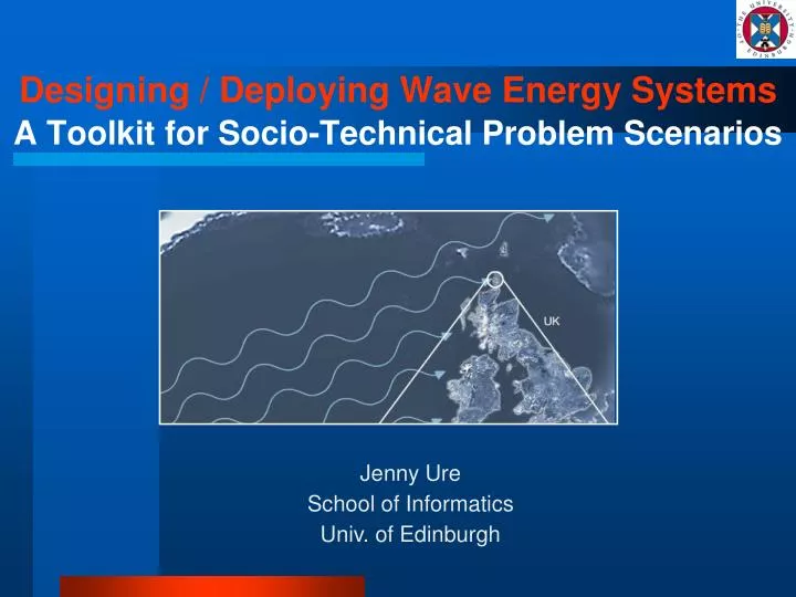 designing deploying wave energy systems a toolkit for socio technical problem scenarios
