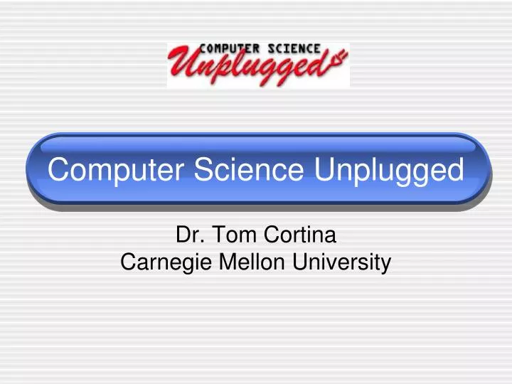 computer science unplugged