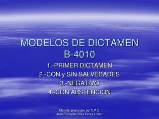 MODELOS DE DICTAMEN B-4010