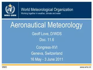 Aeronautical Meteorology