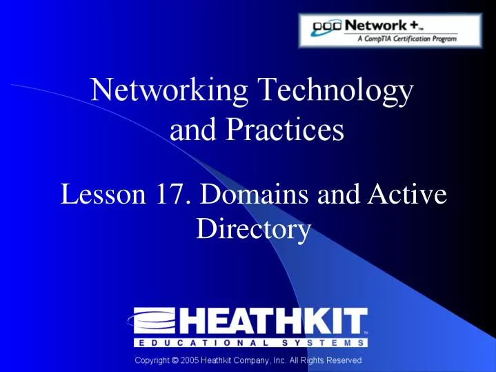lesson 17 domains and active directory