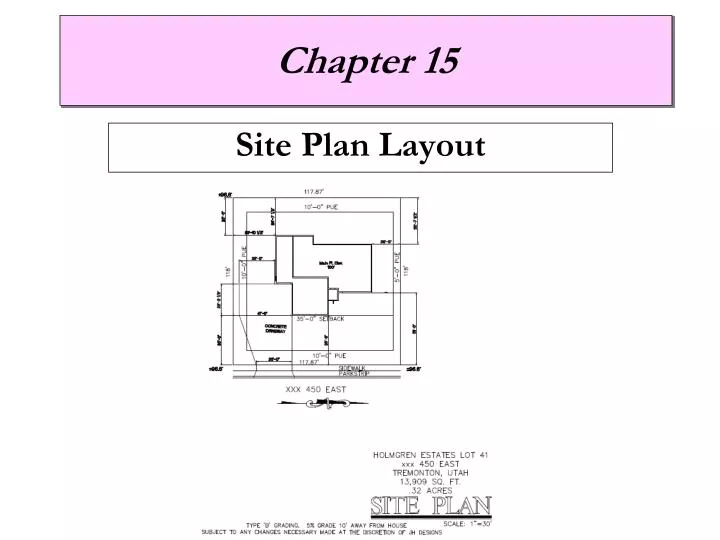 site plan layout