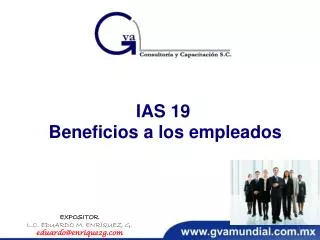 IAS 19 Beneficios a los empleados