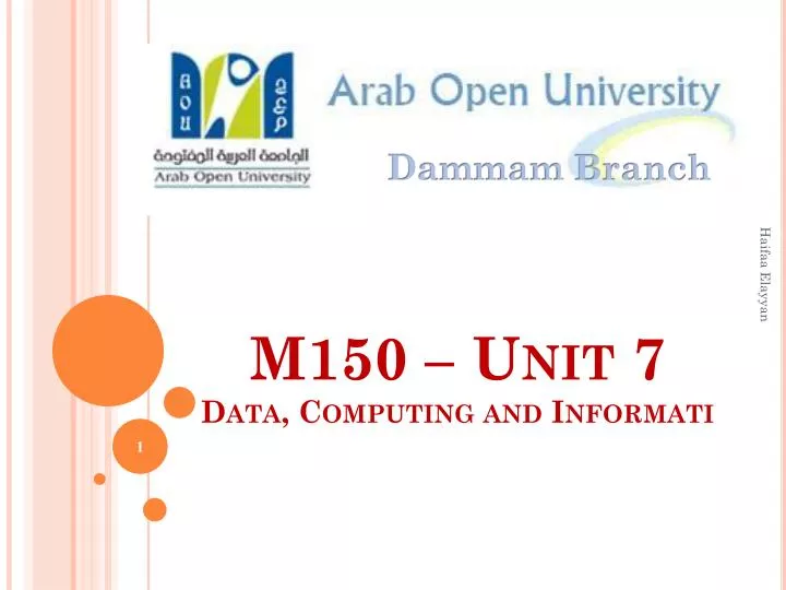 m150 unit 7 data computing and informati
