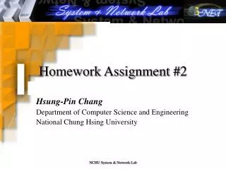 Homework Assignment #2