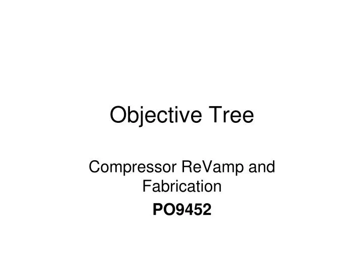 objective tree