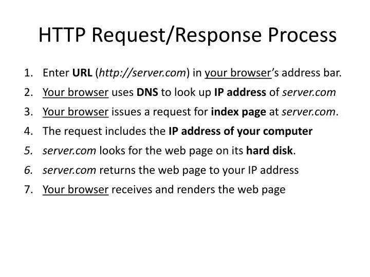 http request response process