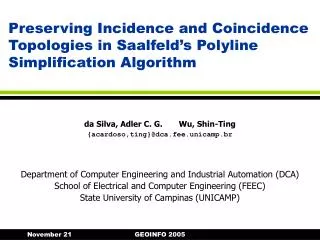 Preserving Incidence and Coincidence Topologies in Saalfeld’s Polyline Simplification Algorithm