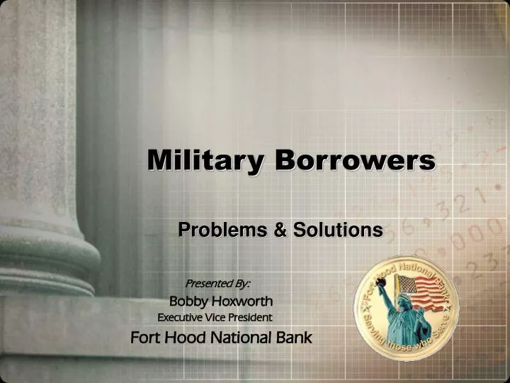 military borrowers