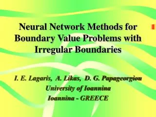 Neural Network Methods for Boundary Value Problems with Irregular Boundaries