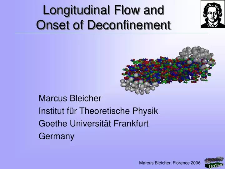 longitudinal flow and onset of deconfinement