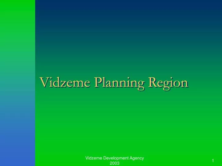 vidzeme planning region