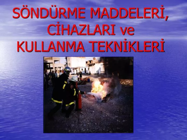 s nd rme maddeler c hazlari ve kullanma tekn kler